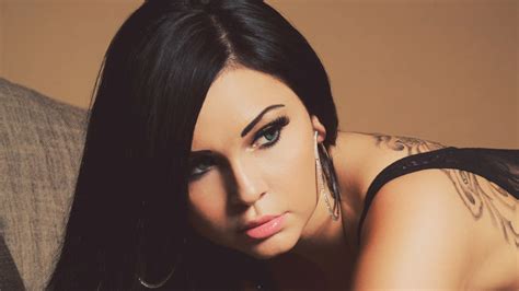 Women Brunette Tattoo Face Earrings Wallpapers HD Desktop And Mobile Backgrounds