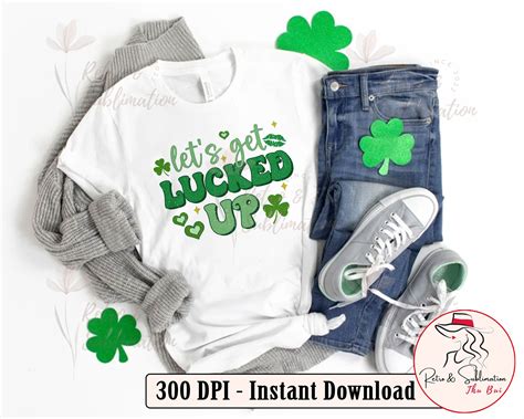 Retro St Patricks Day Png St Patricks Day Lucky Babe Png St Etsy