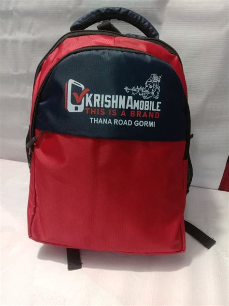 Red Polyester Promotional Backpack Bags Capacity 20KG At Rs 200 Piece