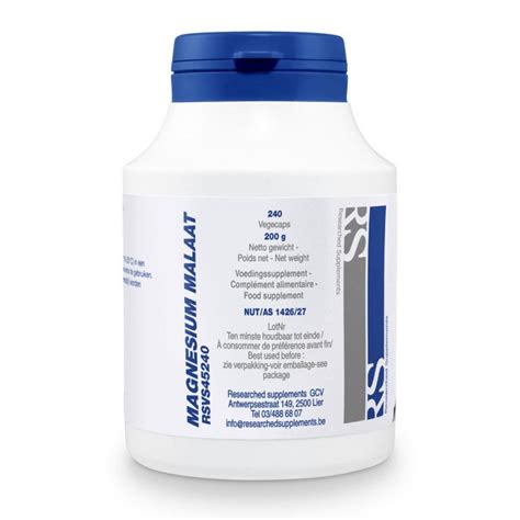 Магнезий малат 600 мг / Magnesium Malaat 600 mg - 100 капсули | Detox ...