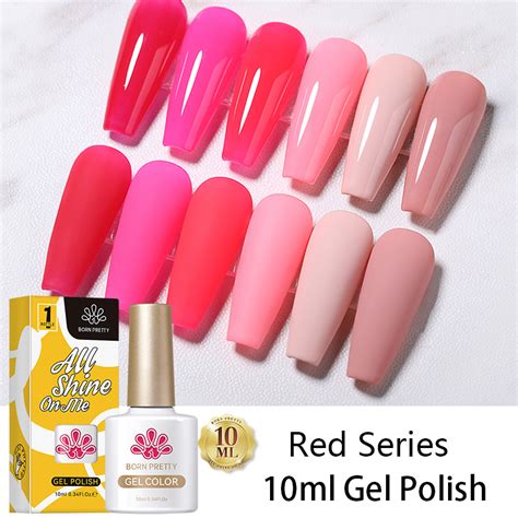 Born Pretty Gel Nail Polish Nude Pink Gel Polish Semi Permanent Base Top Coat 10ml Shopee