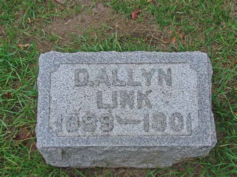 D Allyn Link 1899 1901 Find A Grave Memorial