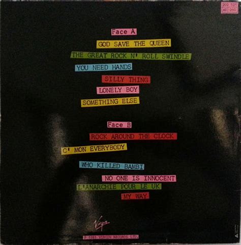 God Save The Sex Pistols The Great Rock N Roll Swindle Single Lp Virgin Records France Nd