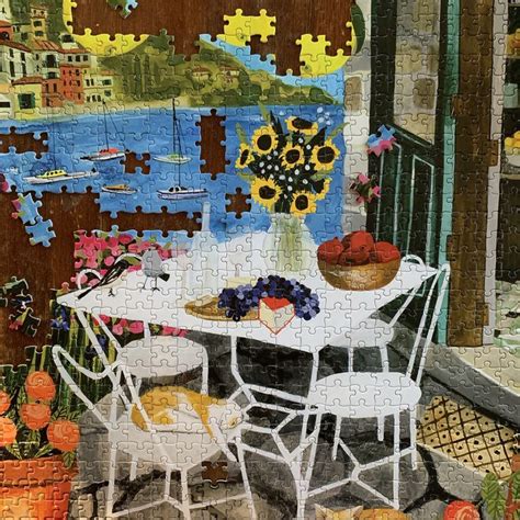 Cats In Positano Italy 1000 Piece Jigsaw Puzzle Eeboo Piece And Love