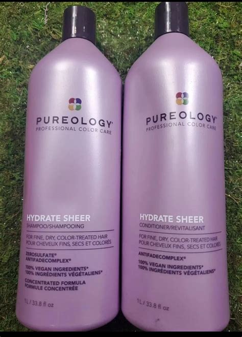 Pureology Hydrate Sheer Shampoo And Conditioner Fine Dry Color Treated Hair Ebay