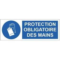 Panneau Protection Obligatoire Des Mains Sticker Communication