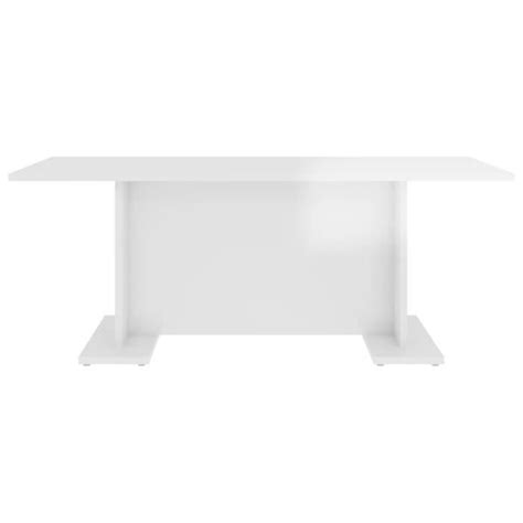 Zerodis Table basse Blanc brillant 103 5x60x40 cm Aggloméré RE388