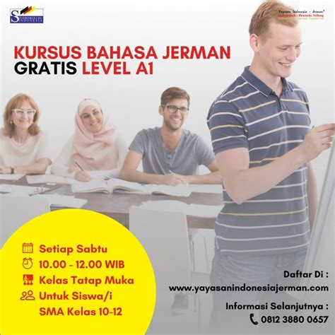 Kursus Bahasa Jerman Gratis Level A Yayasan Indonesia Jerman