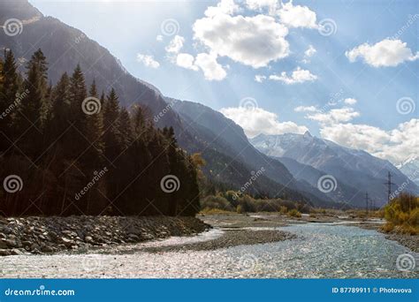 The Mountain Rivers of the Caucasus Stock Image - Image of cloud, mountaineering: 87789911