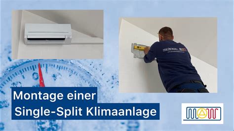 Montage Einer Single Split Klimaanlage YouTube