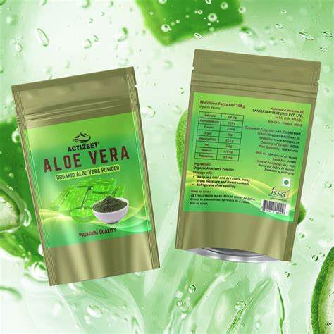 Aloe Vera Powder ACTIZEET Organic Aloe Vera Powder 300 Grams