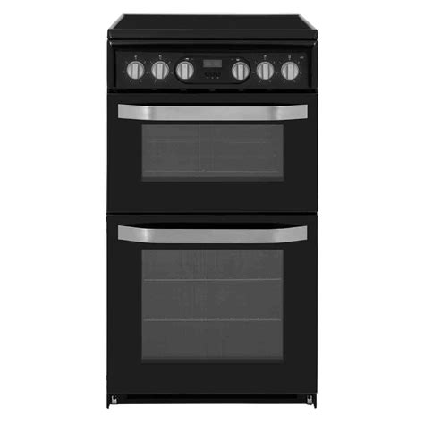 Hotpoint Hd5v92kcb 50cm Wide Electric Twin Cavity Single Oven Cooker Black Hotpoint Pl