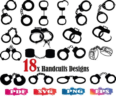 Paper And Party Supplies Calligraphy Handcuffs Clipart Bracelets Clipart