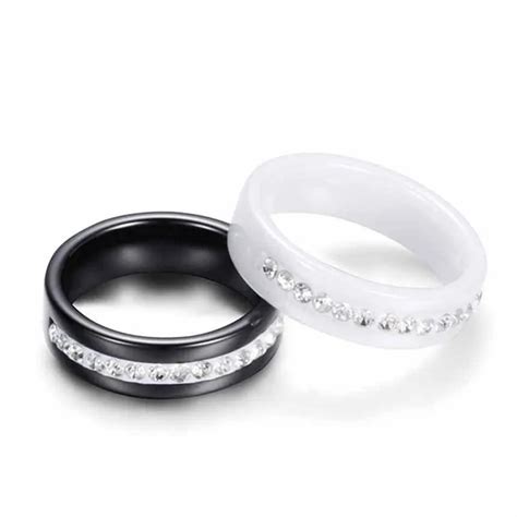 Обручальное парное кольцо для женщин и мужчин, керамическое юбилейное ...
