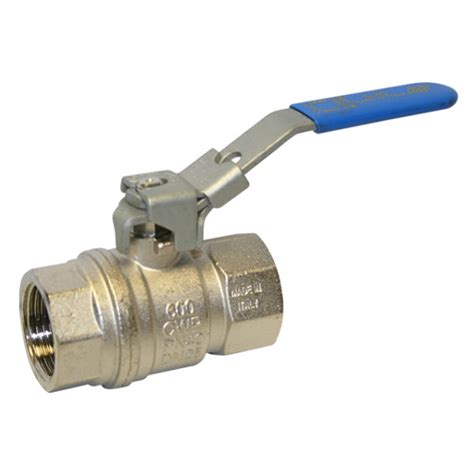 Brass Ball Valve with Locking Lever - Vented - Leengate Valves