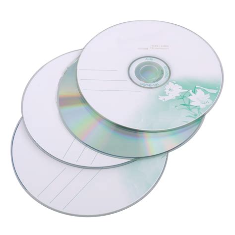 10pcs Blank CD-R CDR 52X 700MB/80Min White Top Recordable Disc | eBay