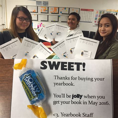 Sweet treat with yearbook purchase \ Alief Hastings High School Yearbook Mods, Yearbook Staff ...