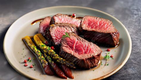 Medium Grilled Steak Dry Aged Barbecue Porterhouse Steak Vertical Image Stock Illustration