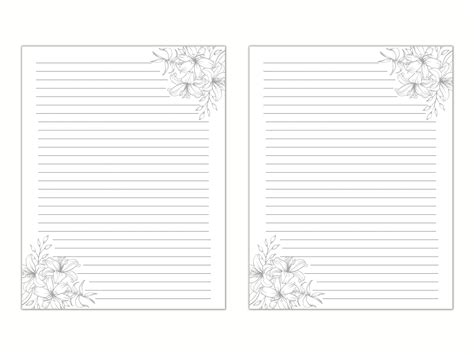 Free Printable Black And White Stationary Printable Templates