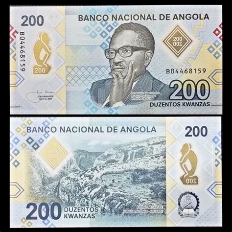 Angola 200 Kwanzas Polymer Currency 2020 Unc Notes P 160