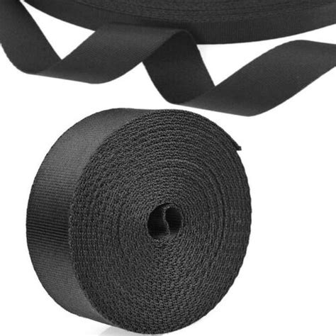 10 Yards 1 Inch Wide Black Nylon Heavy Duty Webbing Strap Heavy Straps