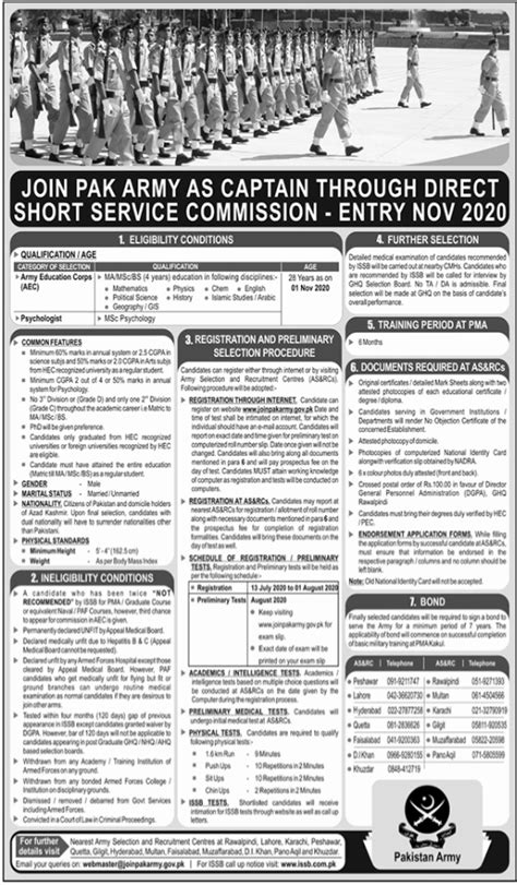 Join Pakistan Army As Captain Through Dssc 2025 Job Advertisement Pakistan