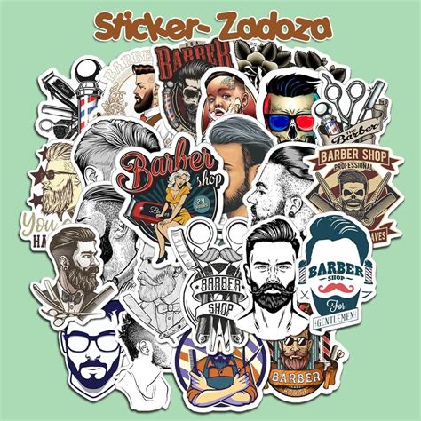 Sticker Barber Shop Cute D Th Ng M U Hot Nh T D N Trang Tr Laptop M N N B O Hi M