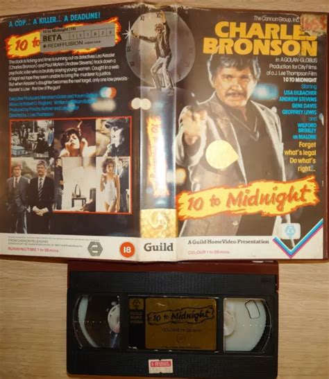 10 TO MIDNIGHT VHS Ex Rental Big Box Guild Charles Bronson Thriller 12