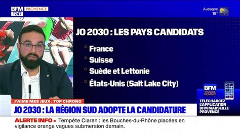 J aime mes jeux du mercredi 1er novembre JO 2030 la région du Sud