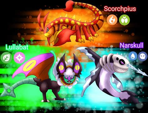 Fakemon Starters 3 By Babycandykun On Deviantart