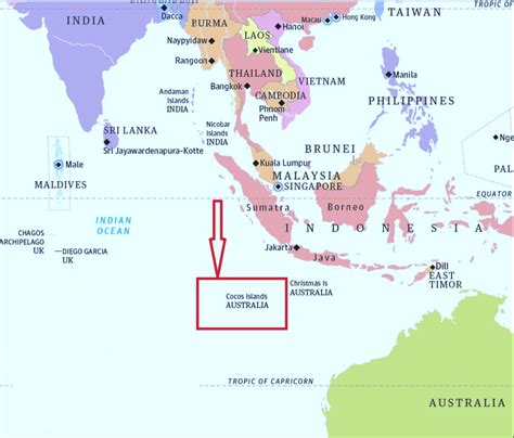 Australia S Cocos Keeling Islands Vs Great Coco Island Of Myanmar