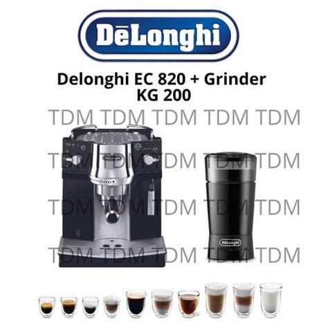 Jual Bundling Mesin Kopi Delonghi EC 820B Grinder KG 200 Original