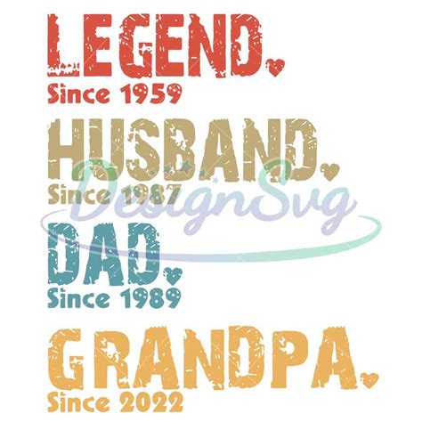Personalized Legend Husband Dad Grandpa Svg Designsvg