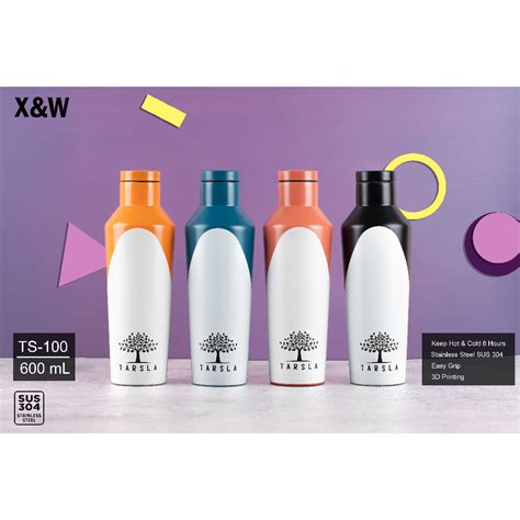 Tarsla Tumbler Ml Stainless Vacuum Flask Bottle Ts Two Tone Color Hot Cold Shopee
