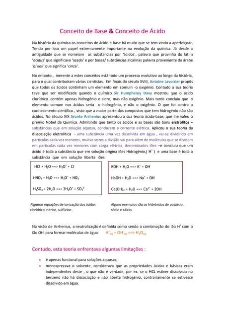 Conceito De Base - Conceito de base | DOCX