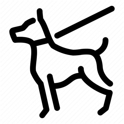 Dog Dog Walking Lead Pet Icon Download On Iconfinder