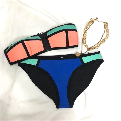 Triangl Neoprene Bikini Women S Fashion Swimwear Bikinis Swimsuits On Carousell