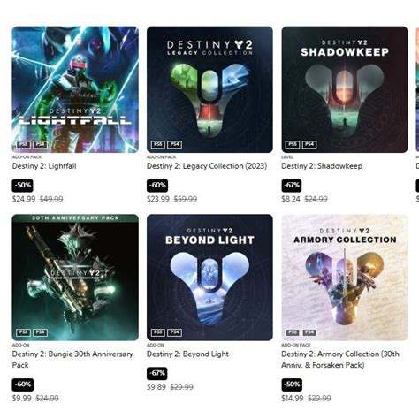 Destiny Bulletin on Twitter: "All #Destiny2 expansions/collection packs ...