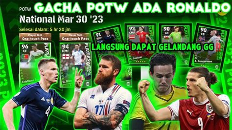 Gacha Potw Terbaru Edisi Cristiano Ronaldo Efootball Mobile Youtube