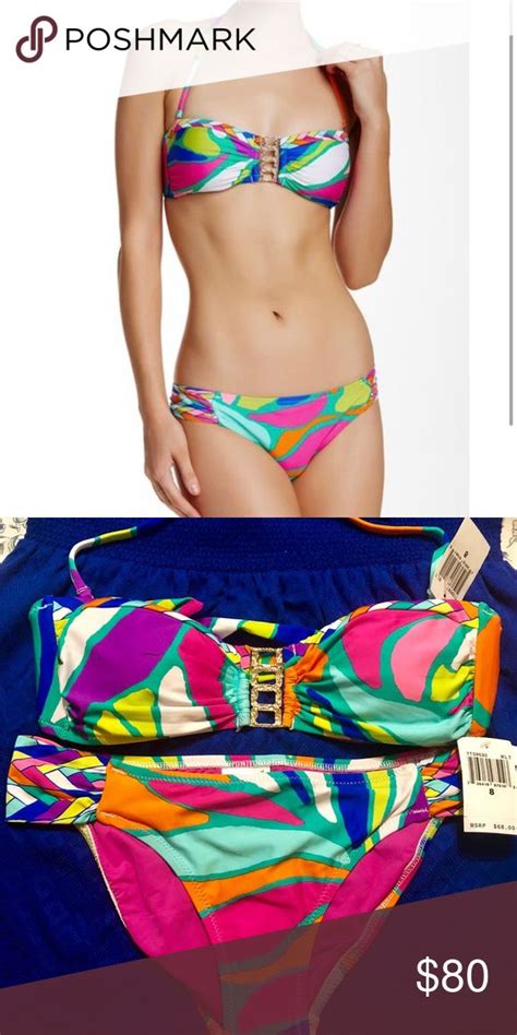 NWT Trina Turk Tropicalia Sash Hipster Bikini Hipster Bikini Bikinis