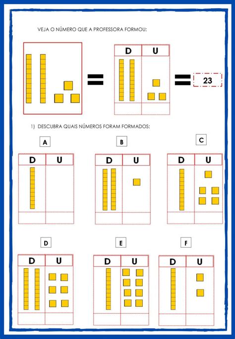 1º ano - Atividades de matemática - maior/ menor , dezena e outros