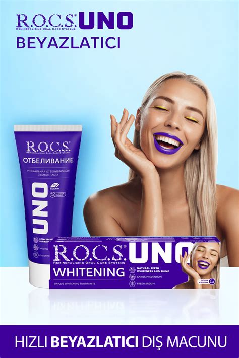R.O.C.S. Rocs Uno Hızlı Beyazlatıcı Diş Macunu 74g Ve Rocs Kalsiyum Tam ...
