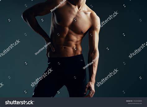 Muscular Naked Male Athlete Sport Fitness Stock Photo 1352046809 Shutterstock