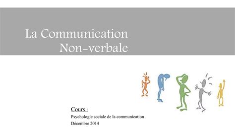 La Communication Non Verbale PPT