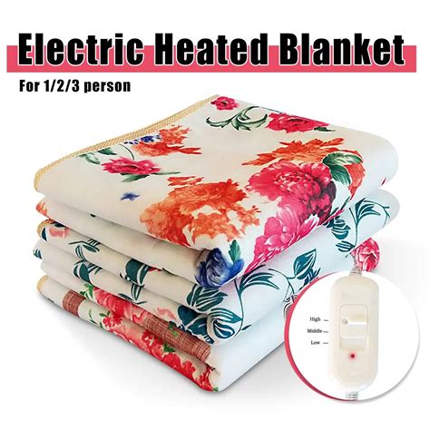 Warm Blanket Electric Heated Blanket 220v Electric Blanket Single Manta Electrica Electric ...