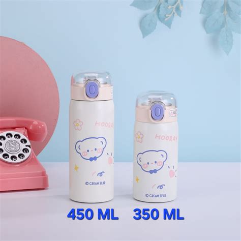 Jual Tumbler Termos Mini Dengan Sedotan Vacuum Cup Hot Cool Ml Stainless Steel Botol