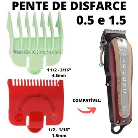 Kit Disfarce 2 Pentes 0 5 1 5 Máquina De Corte Kemei Wmark CLIPPER