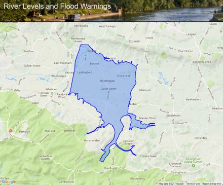 river teise  lesser teise area  horsmonden  yalding flood