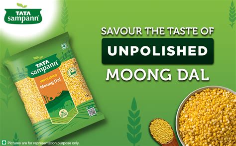 Tata Sampann Unpolished Moong Dal Split 1Kg Amazon In Grocery