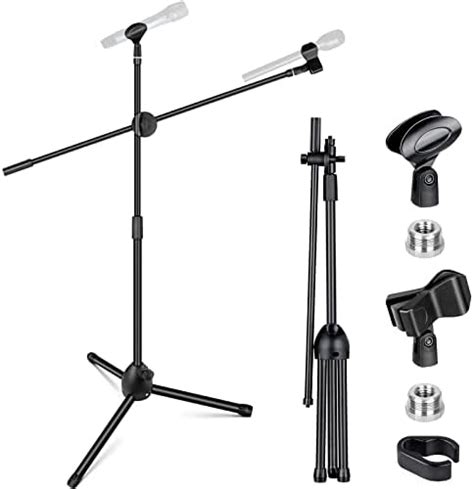 CAHAYA Trípode Boom Hoja Soporte de Micrófono Universal Metal Mic Stand